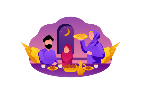 Download Iftar Eating After Fasting Feast Party - Fasting Collection