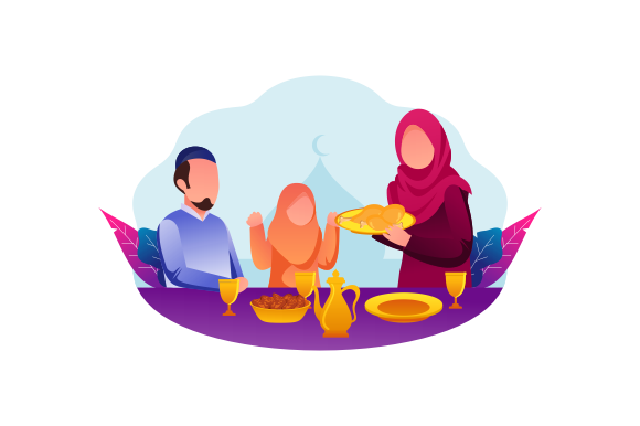 Download Iftar Eating After Fasting Feast Party - Fasting Collection