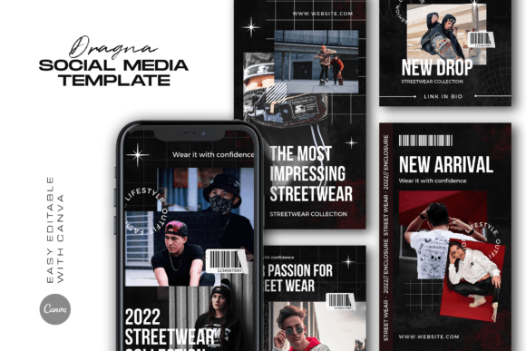Download Dragna Hype Fashion Instagram Template - Fashion instagram template Collection