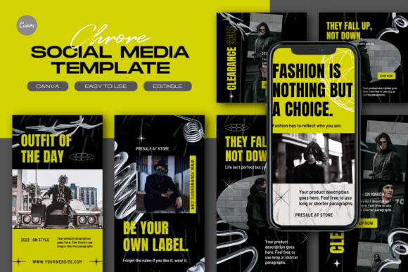 Download Chrore Fashion Instagram Template - Fashion instagram template Collection