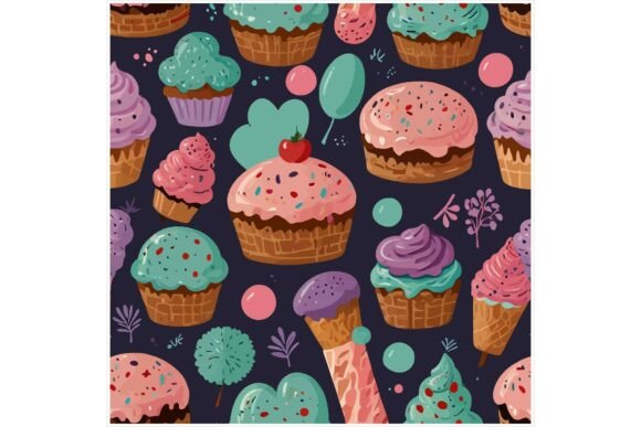 Download Retro Dessert SVG Background - Premium Resources