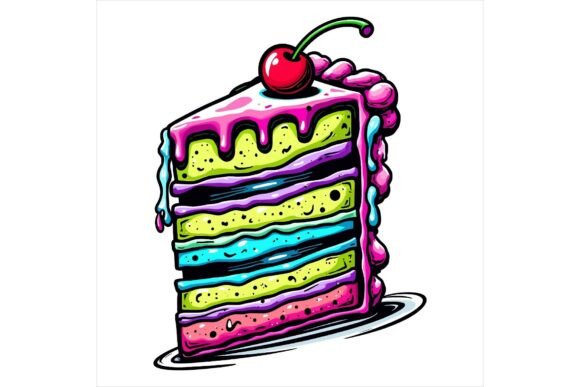 Download Retro Dessert Cake Vectors EPS - Premium Bundle